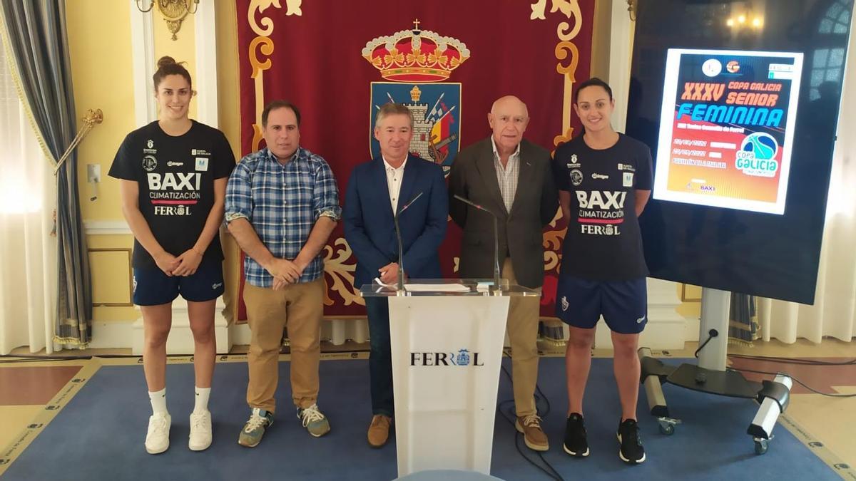 Un instante de la presentación de la Copa Galicia.