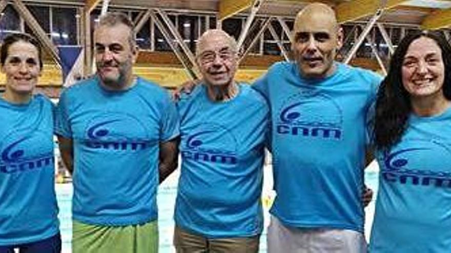 Els nedadors del CN Minorisa que van prendre part al català màsters