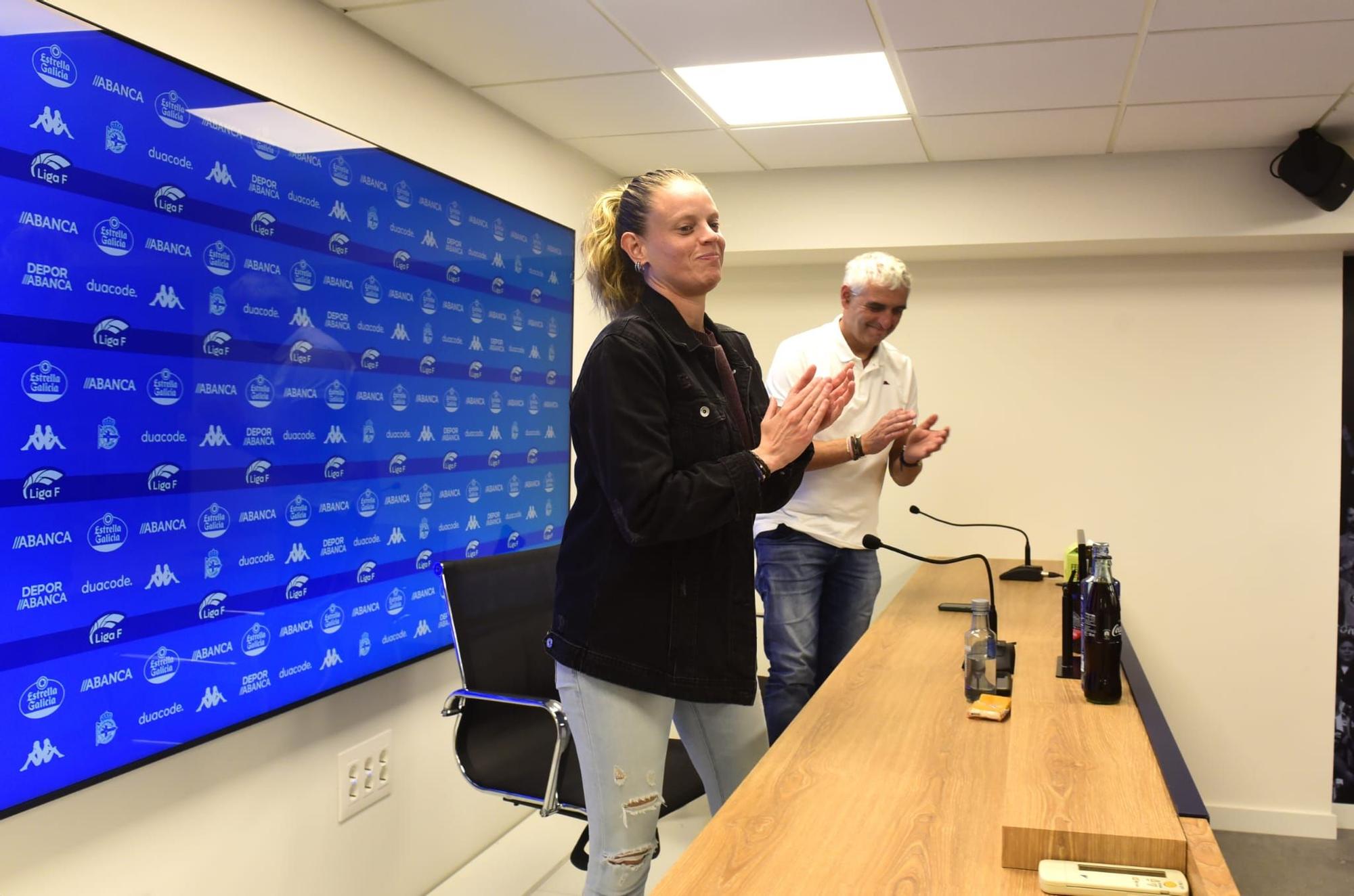 Despedida de Irene Ferreras como entrenadora del Deportivo
