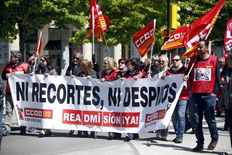 Escenas del Día del Trabajador en Zaragoza