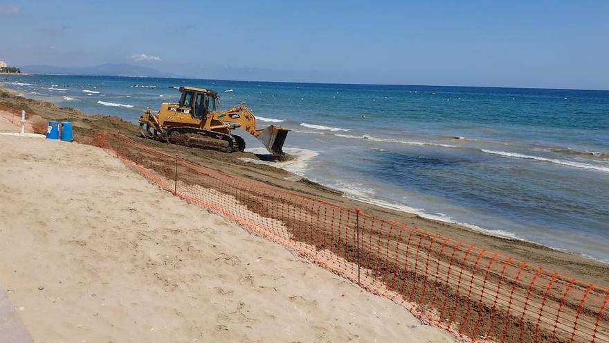 Los aportes se realizan desde el lunes hasta hoy a los puntos más críticos de Morro de Gos en Orpesa.