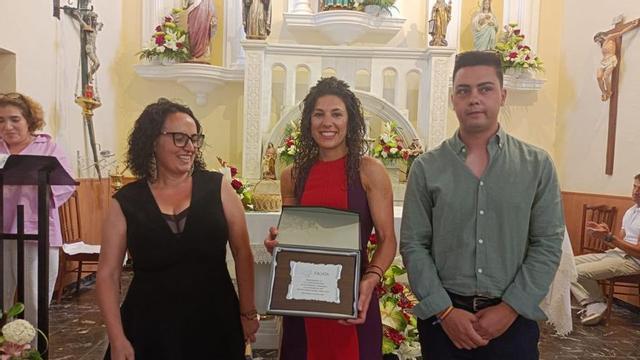 Óscar Fernández en el acto de entrega de reconocimientos durante el Día de la Comarca de Valer. | CH.S.