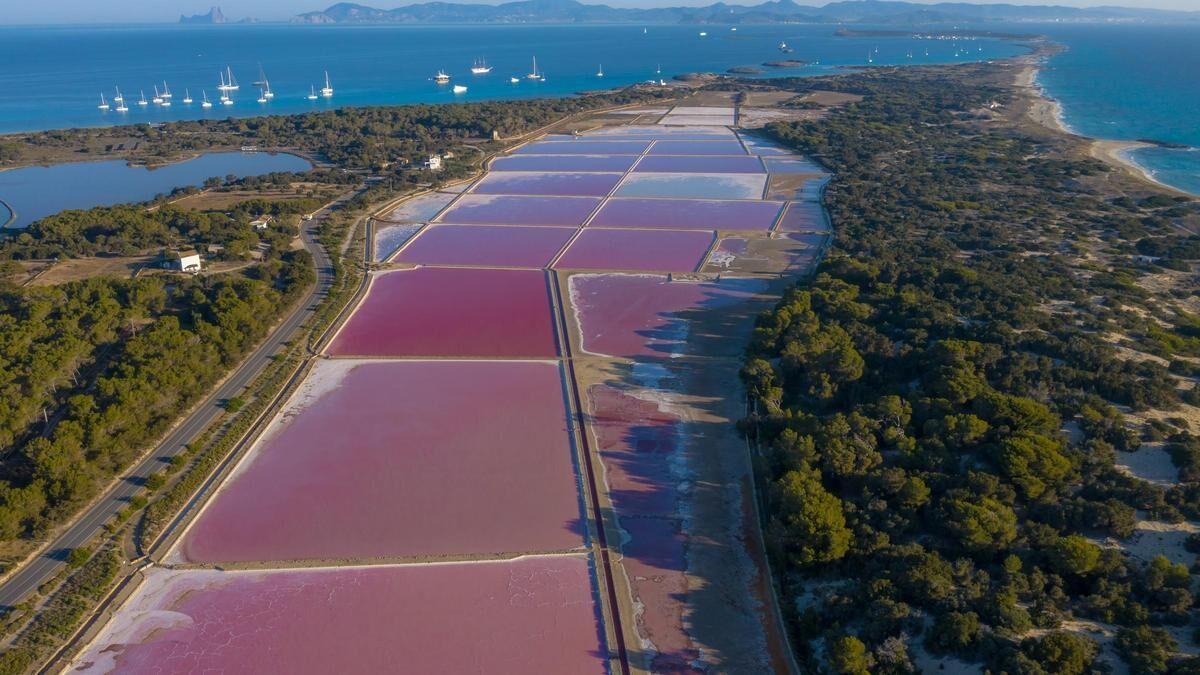 Vista general de ses Salines de Formentera