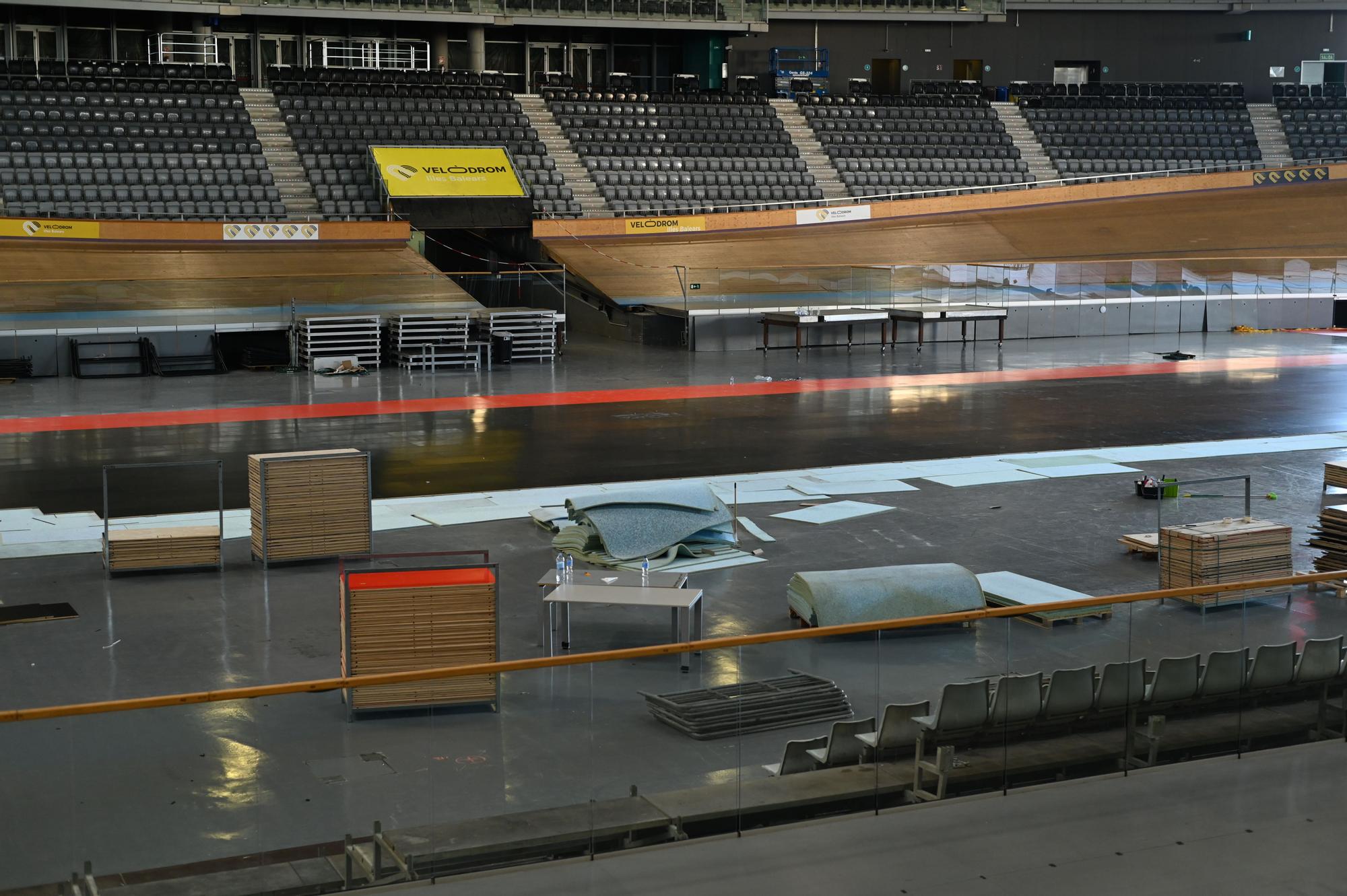 Así será la pista del Velòdrom Illes Balears donde se jugará la Champions de fútbol sala