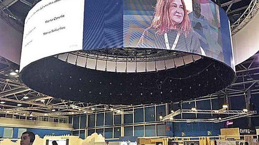 Maria Solivellas, ayer durante su intervenciÃ³n en la COP25 de Madrid.