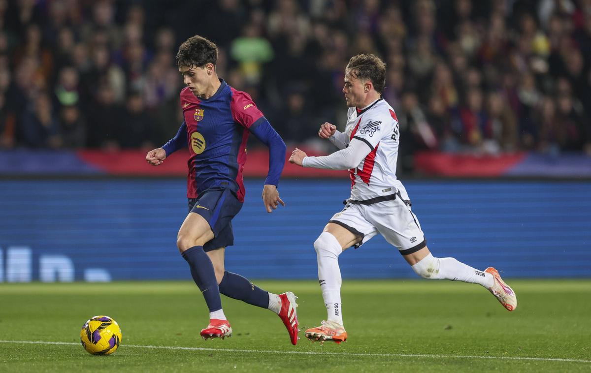 Héctor Fort fue titular contra el Rayo Vallecano