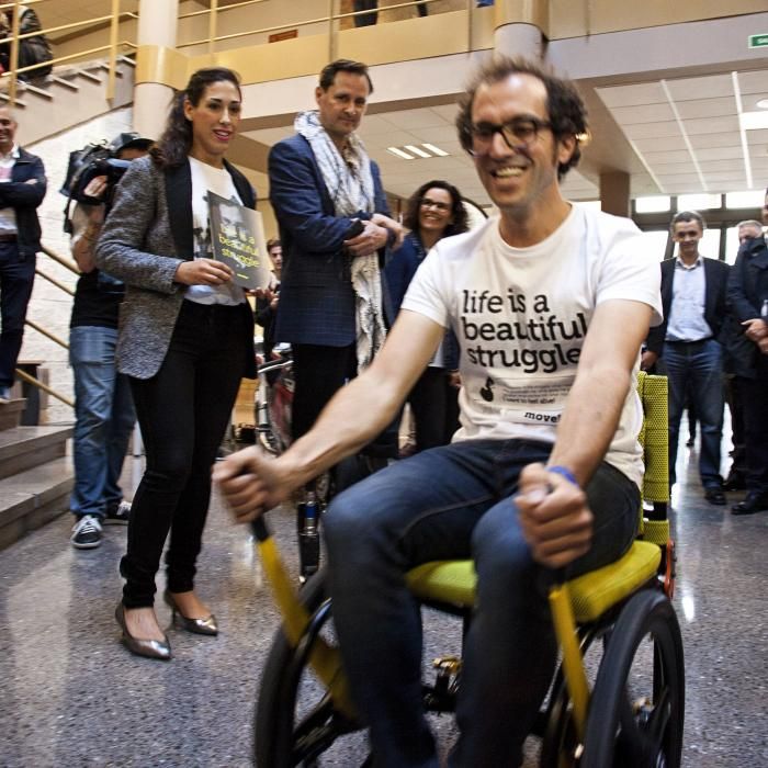 Hugh Herr visita la Escuela Politécnica de Gijón