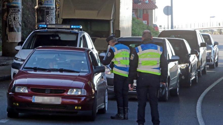 Control de la Policía Local de Vigo.