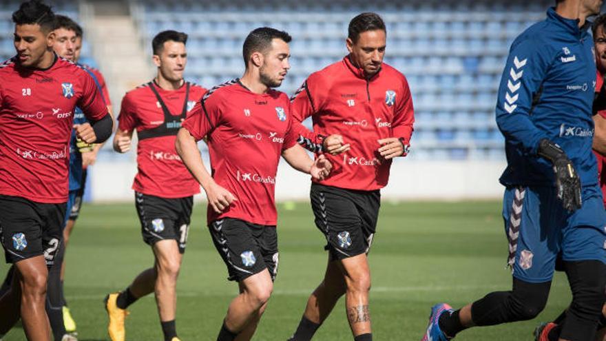 Joselu y Suso, en un entrenamiento.