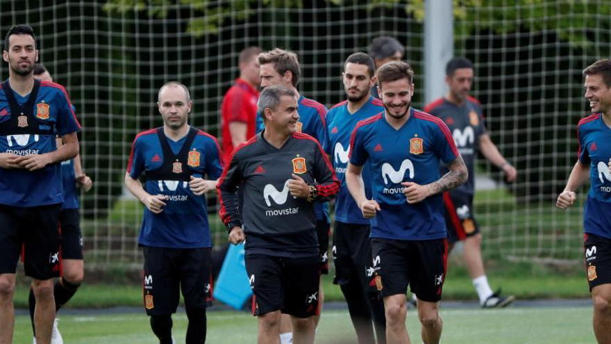 La selección española entrena en Krasnodar.