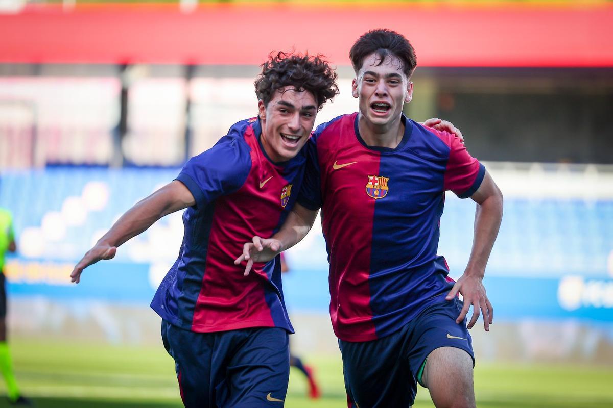 Virgili y Gistau, goleadores ante el Bayern en la UEFA Youth League