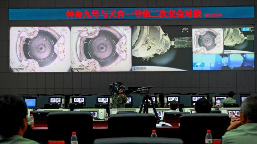 El laboratorio espacial chino Tiangong-1.