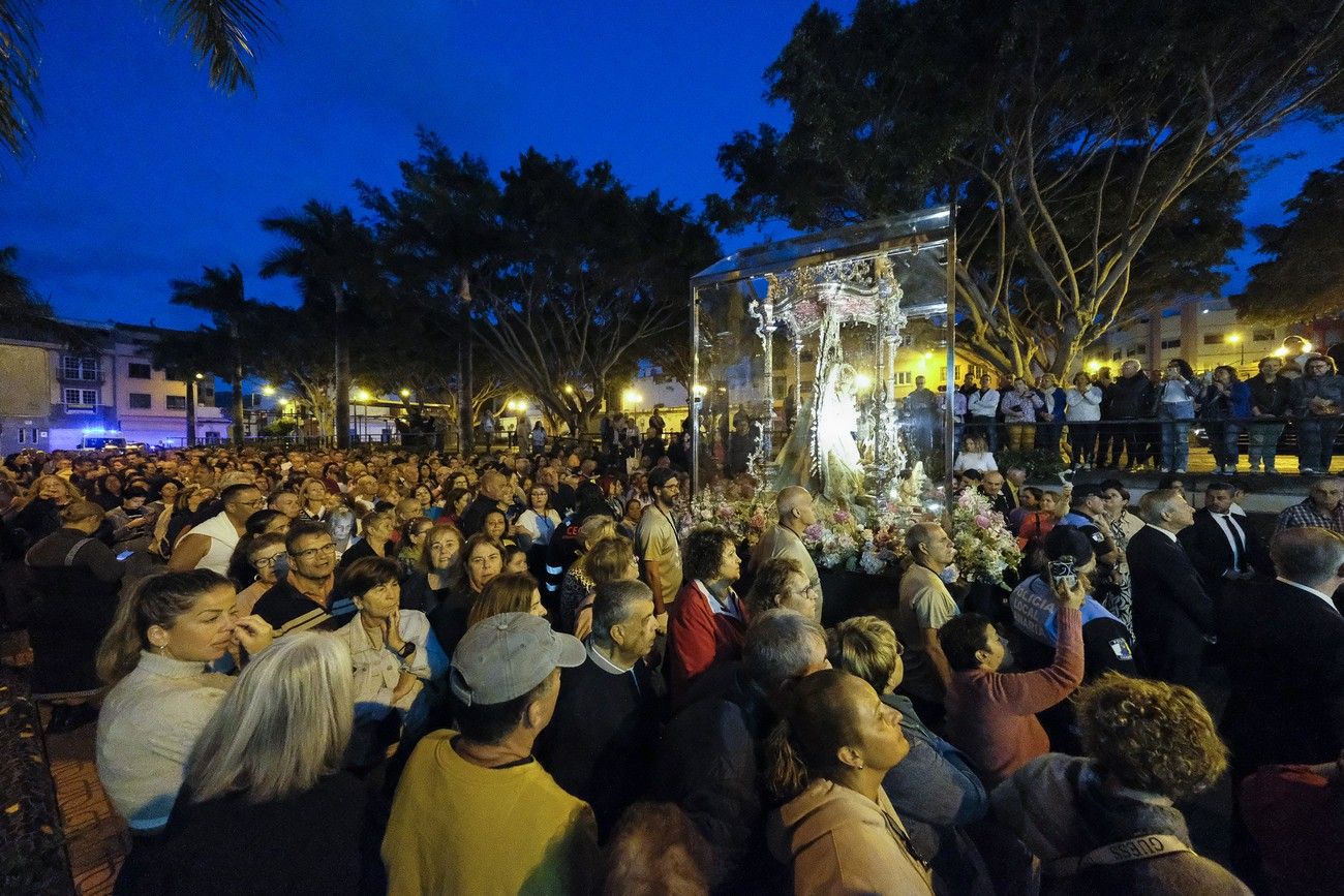 La llegada de la Virgen del Pino a Telde, en imágenes