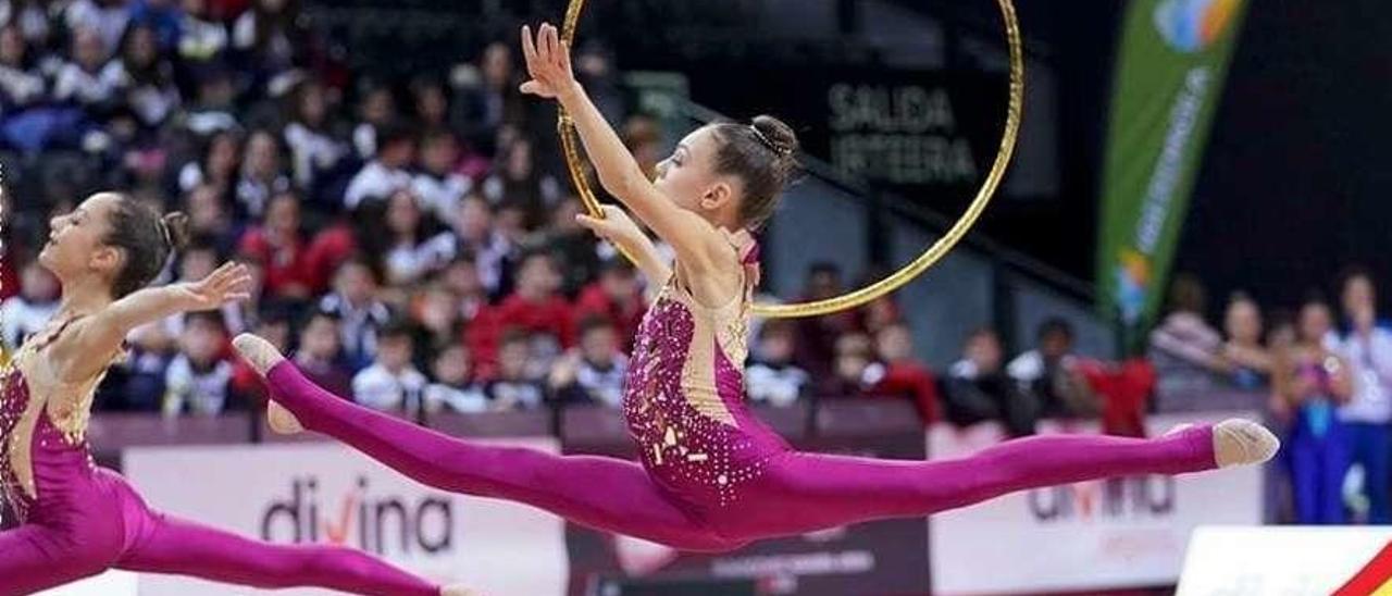 Naiara Dávila durante un ejercicio. FdV