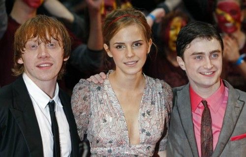 Rupert Grint, Emma Watson and Daniel Radcliffe arrive for the world premiere of "Harry Potter and the Half Blood Prince" at Leicester Square in London