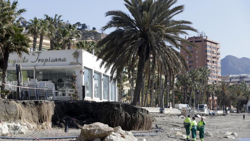 La Junta urge al Gobierno a actuar en el litoral de Málaga ante &quot;la gran amenaza&quot; de los temporales
