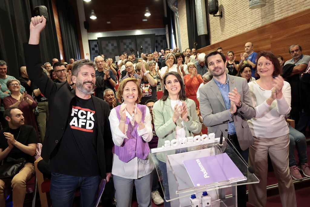 Irene Montero presenta en Murcia 'Orgullosamente Podemos'