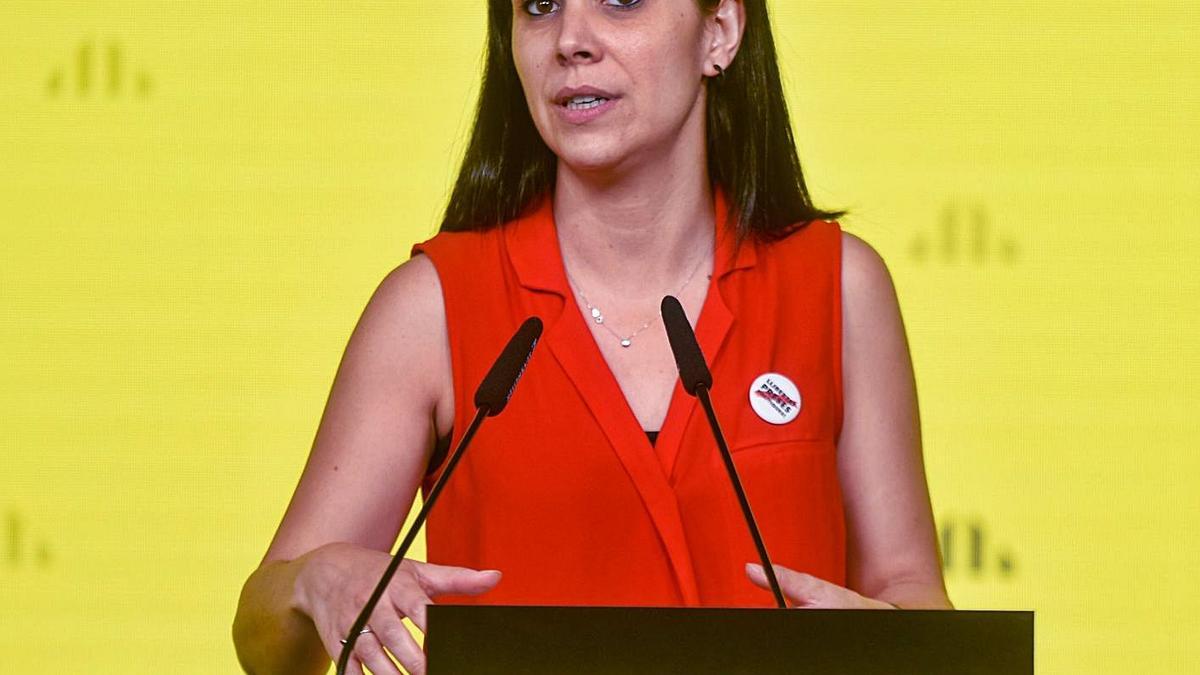 La portaveu d’Esquerra Republicana de Catalunya, Marta Vilalta.  | EUROPA PRESS