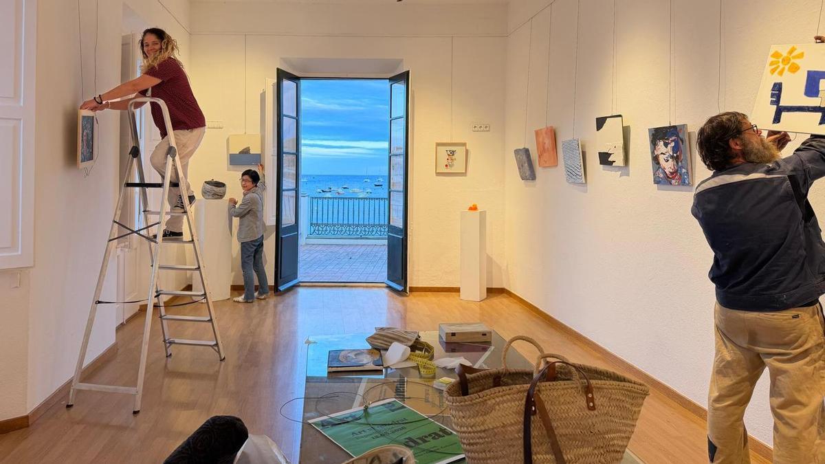 Muntatge de la mostra.