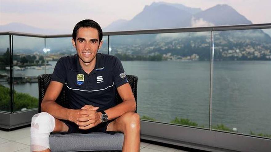 Contador: &quot;Fue muy duro ver el final del Tour por la tele, por eso estoy aquí&quot;