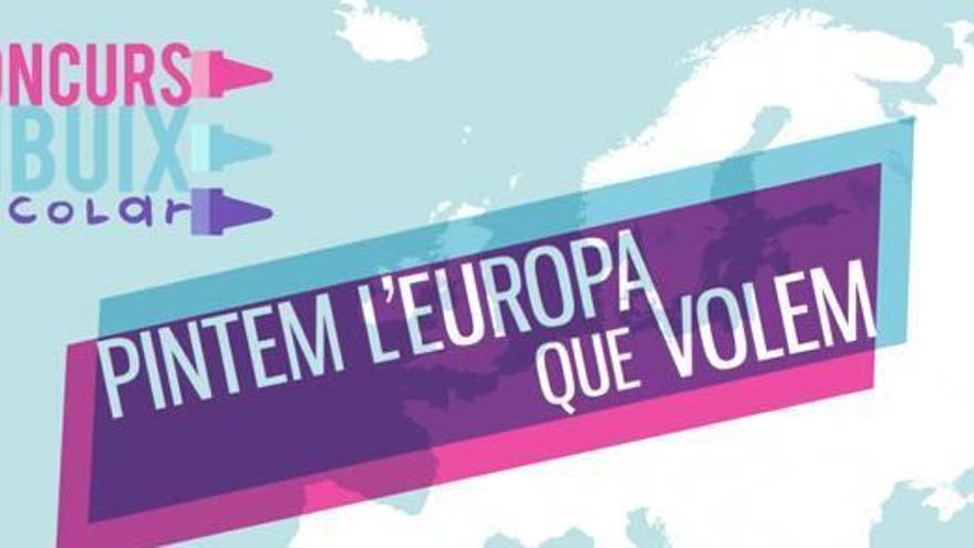 Cartell del concurs «Pintem l&#039;Europa que volem».