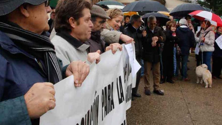 Manifestación por la sanidad pública en Villalpando.