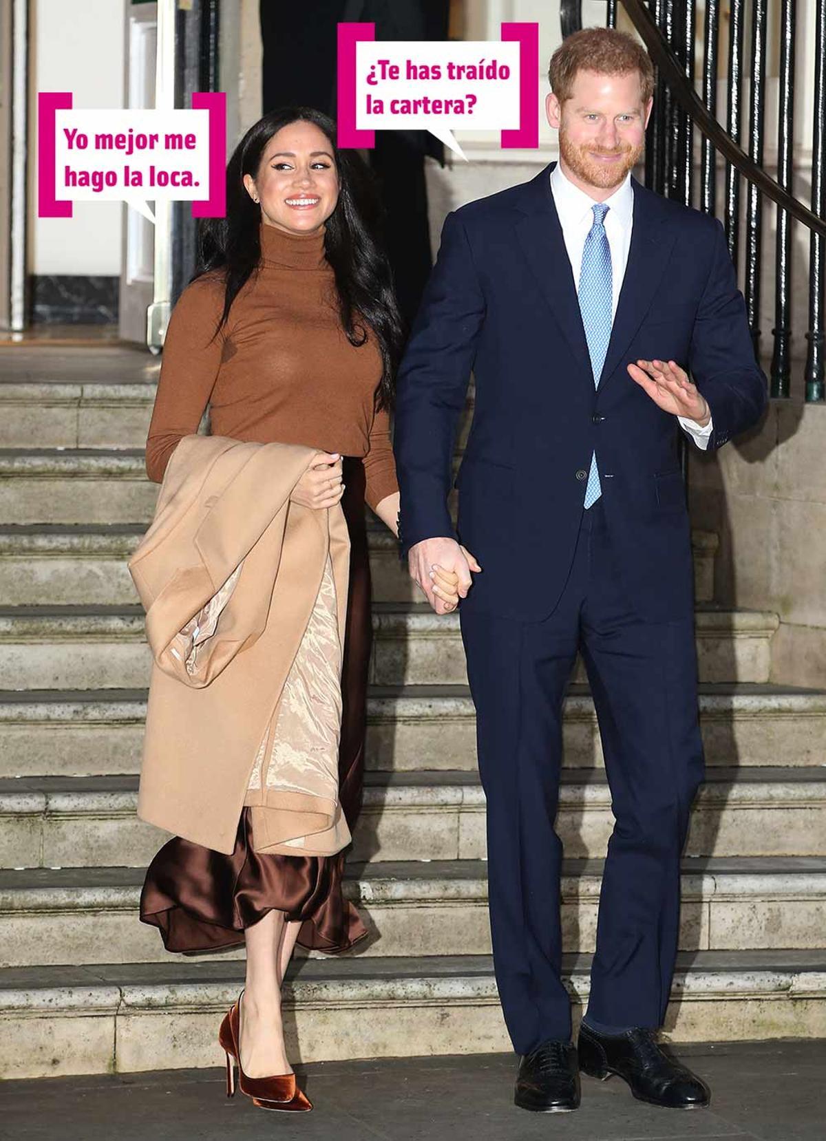 Meghan Markle y el príncipe Harry con bocadillos Cuore