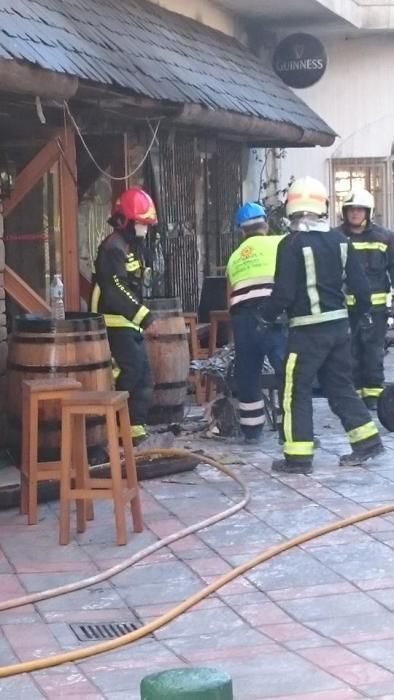 Estado en el quedó el Pogs tras el incendio