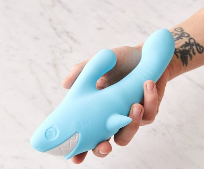 Vibrador en forma de tiburón