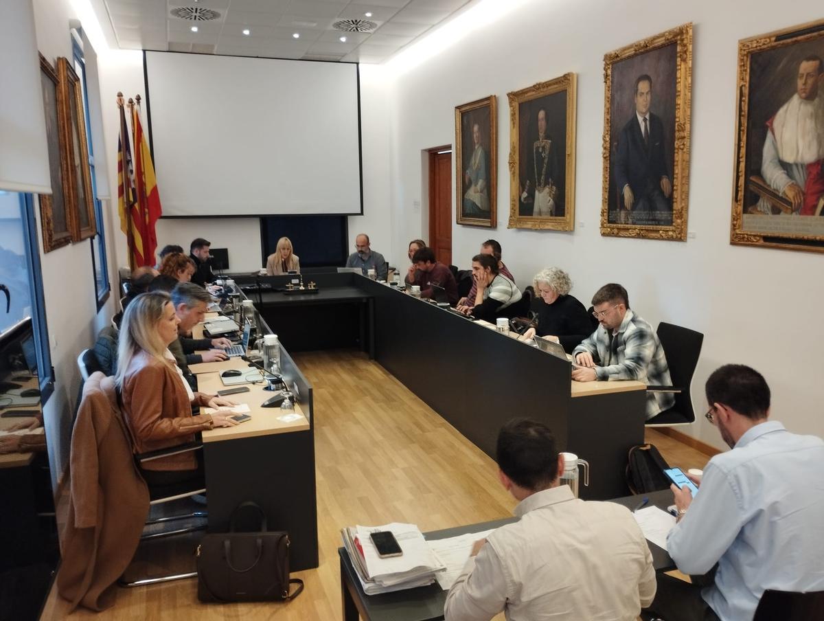 Una imagen del pleno celebrado este lunes en Felanitx.