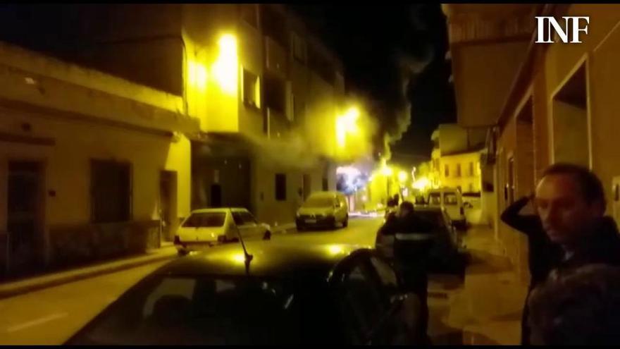 Susto en San Bartolomé por el incendio de un garaje