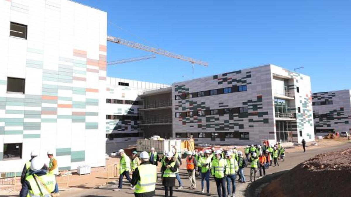 Imagen de archivo de las obras en el hospital Obispo Polanco de Teruel.