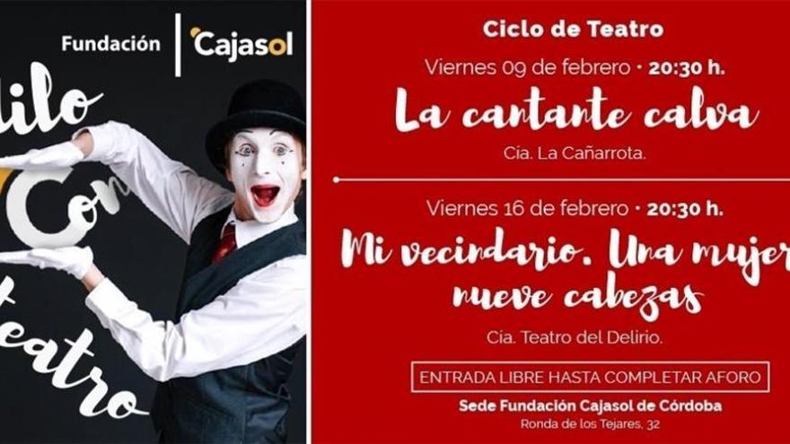 La Fundación Cajasol acoge el ciclo &#039;Dilo con teatro&#039;