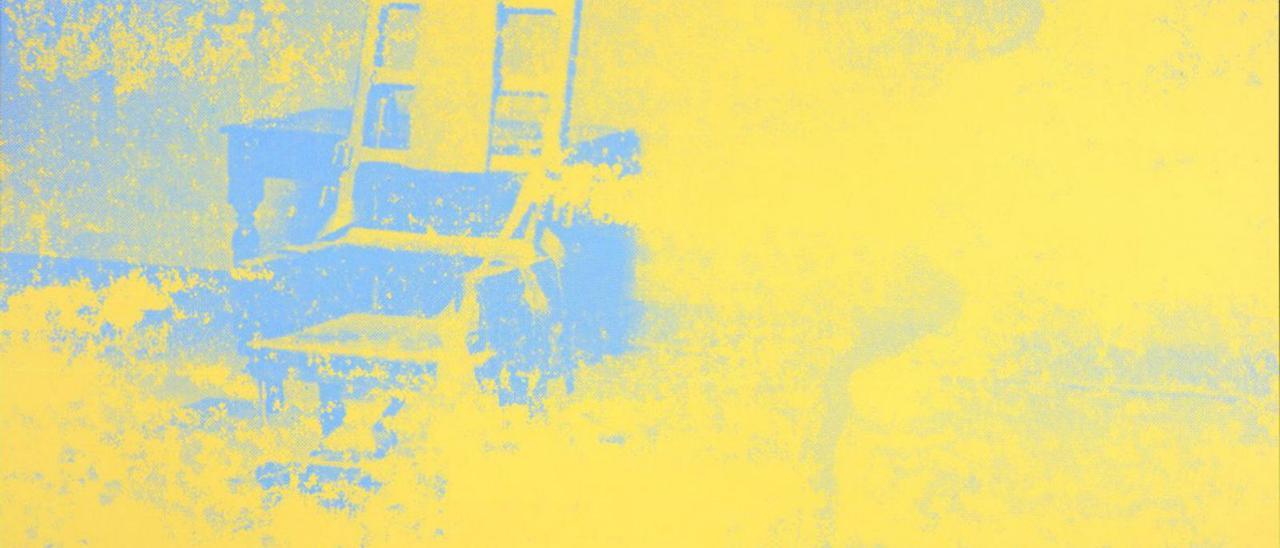 Serigrafía Electric chair, de Andy Warhol, que se verá en la exposición.