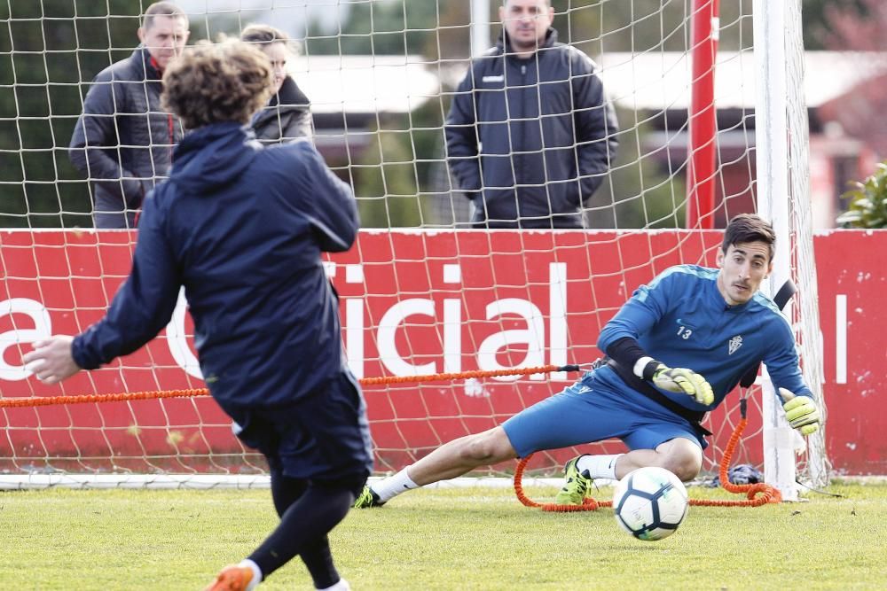 Entrenamiento del Sporting