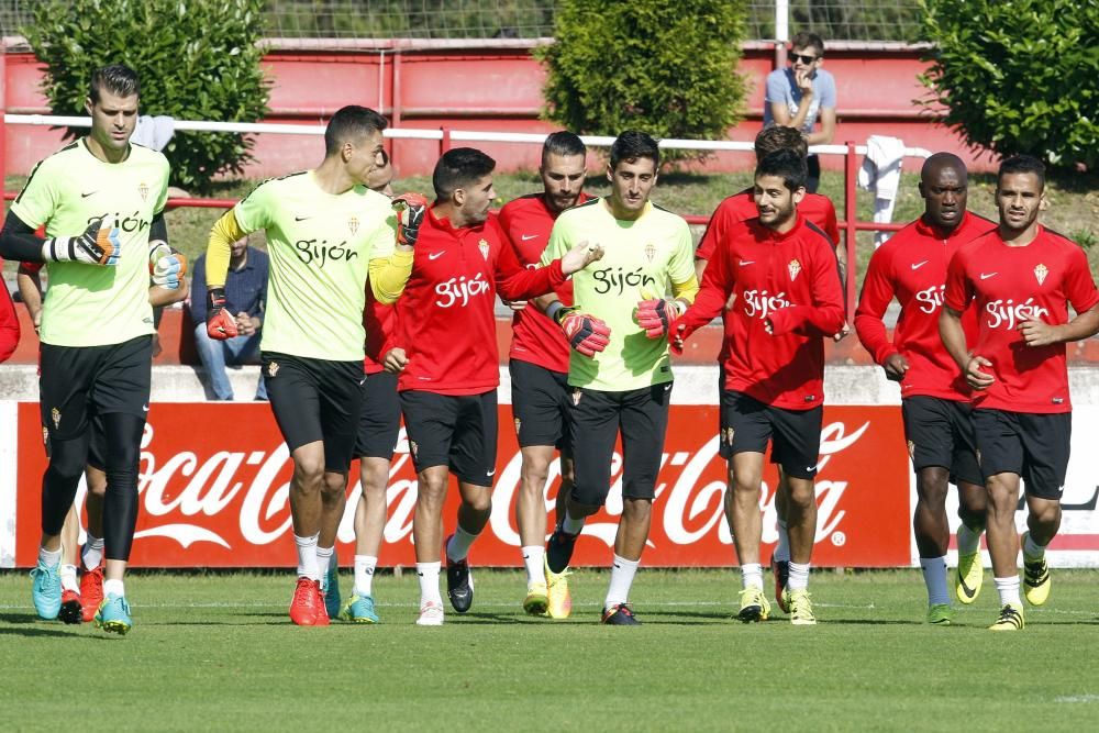 Entrenamiento del Sporting de Gijón