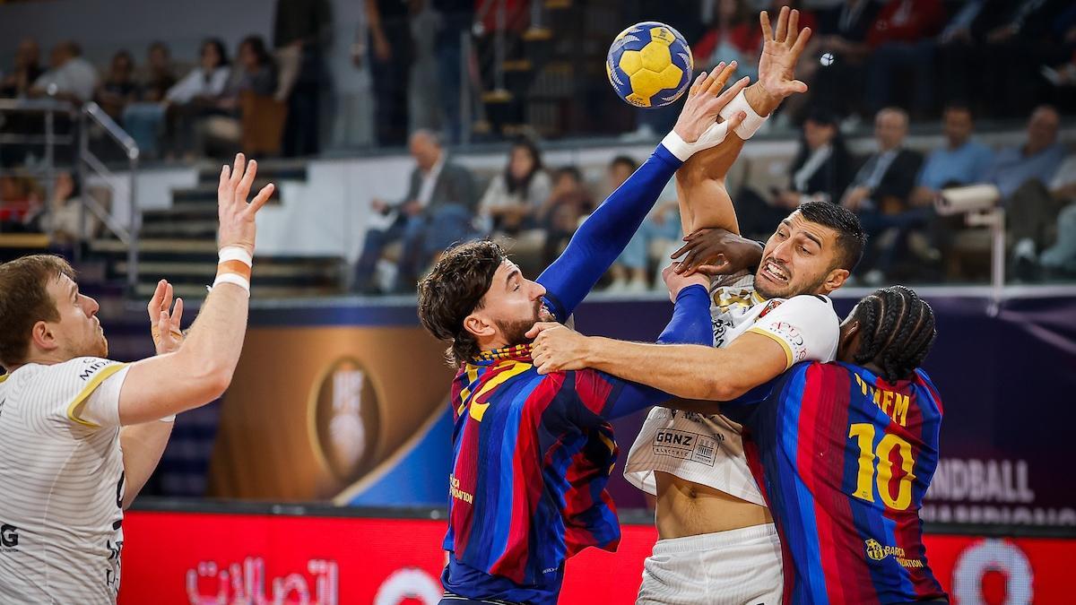 La defensa del Barça, una de las pocas veces que no fue superada
