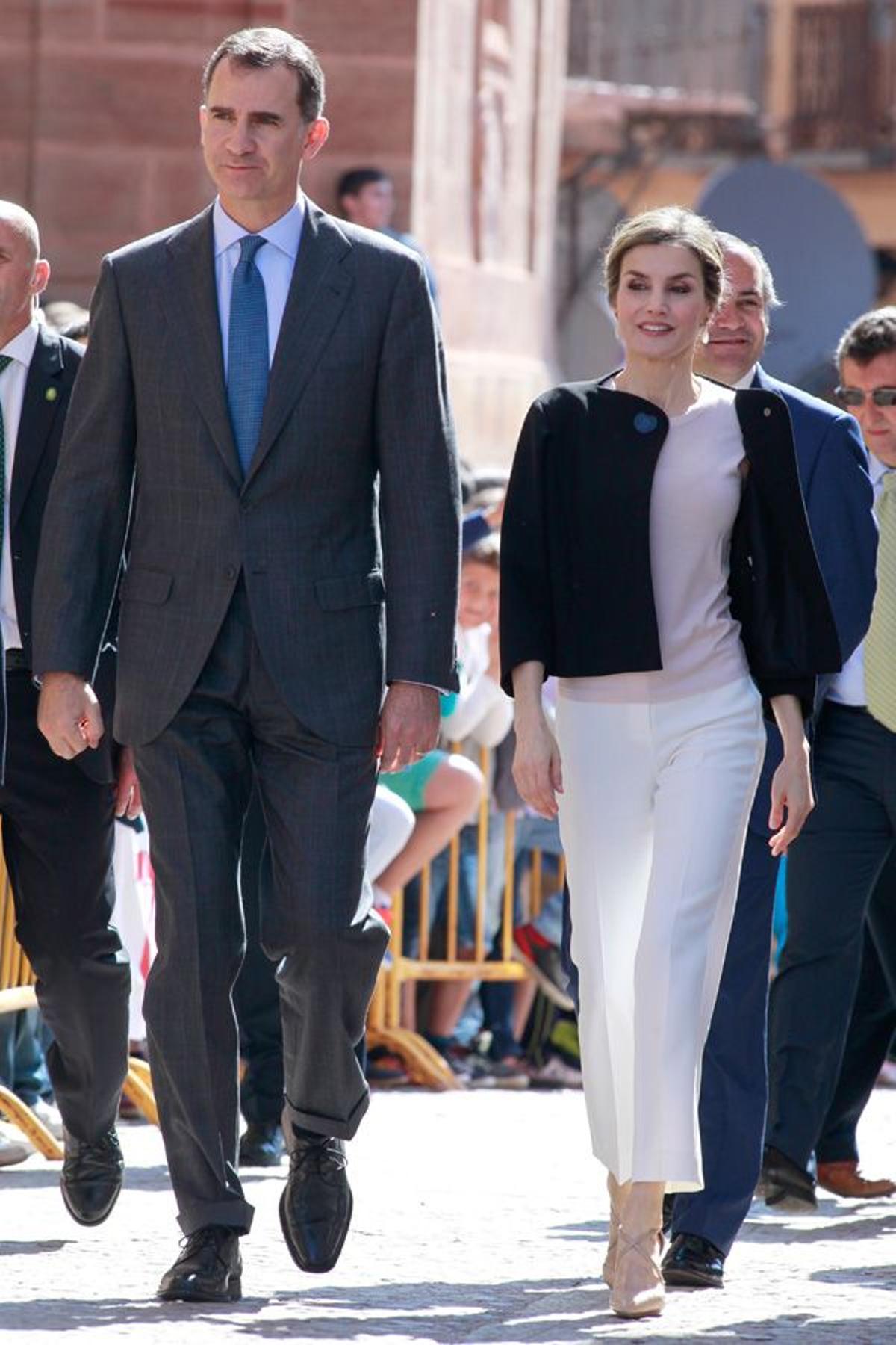 Letizia Ortiz y Felipe VI en Villanueva de los Infantes