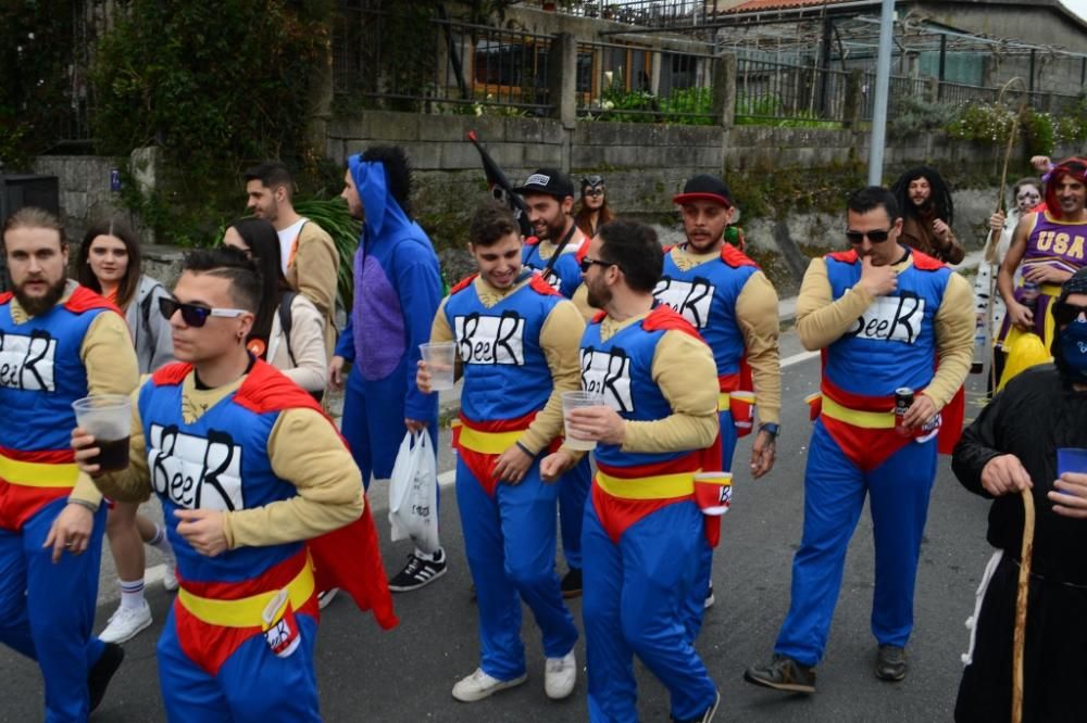 Aldán y Moaña celebran el final del Carnaval. // G. Núñez