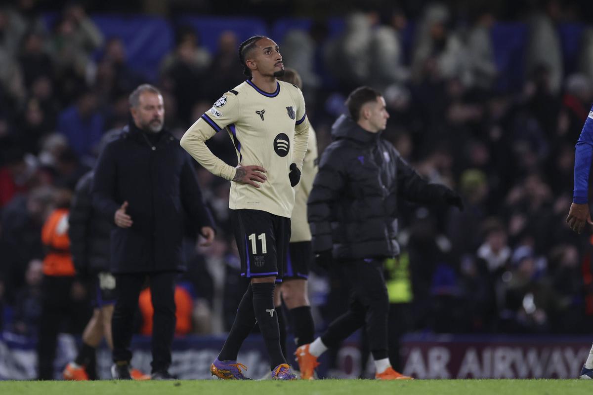 Raphinha en Stamford Bridge.
