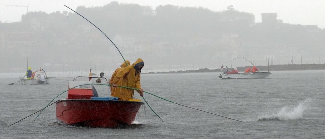 Marisqueo a flote con raños, para el que la denunciante había pedido permiso