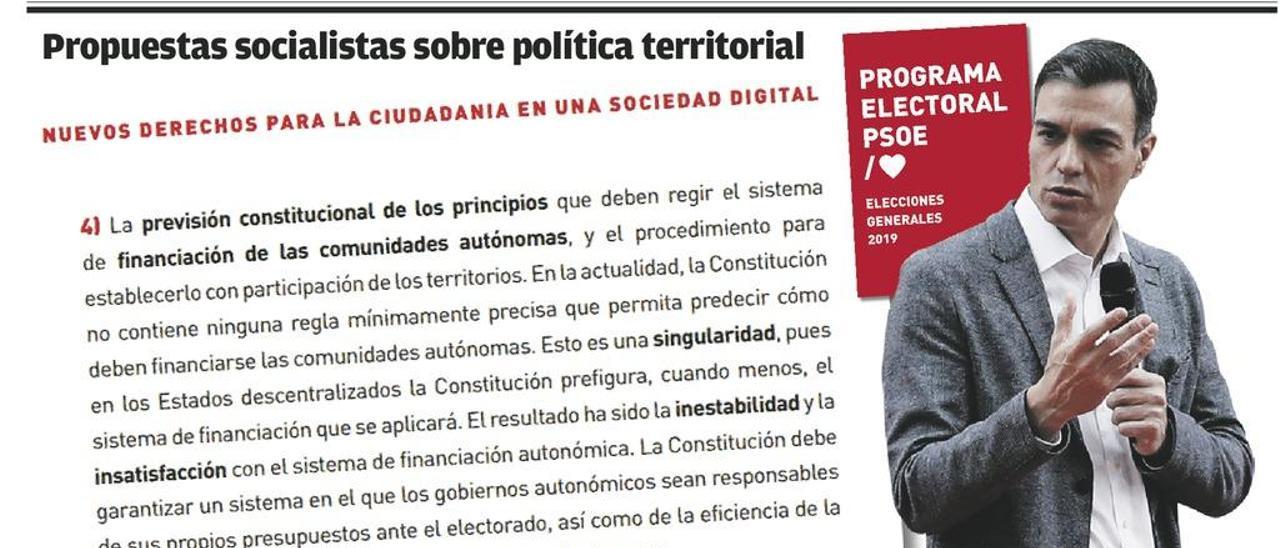 El PSOE abre la puerta a retocar el modelo territorial cambiando estatutos autonómicos