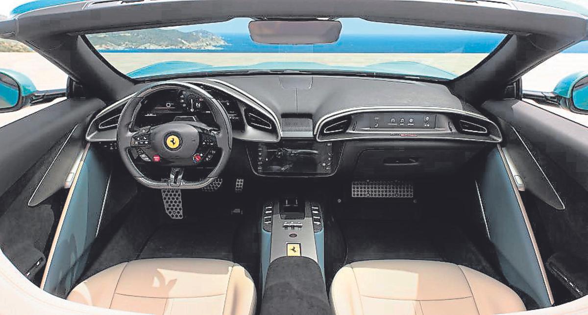 El interior del Ferrari