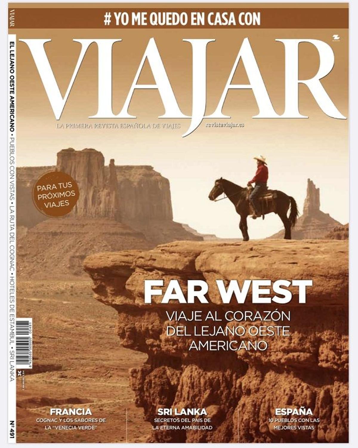 Portada del número de abril de la revista 'Viajar'