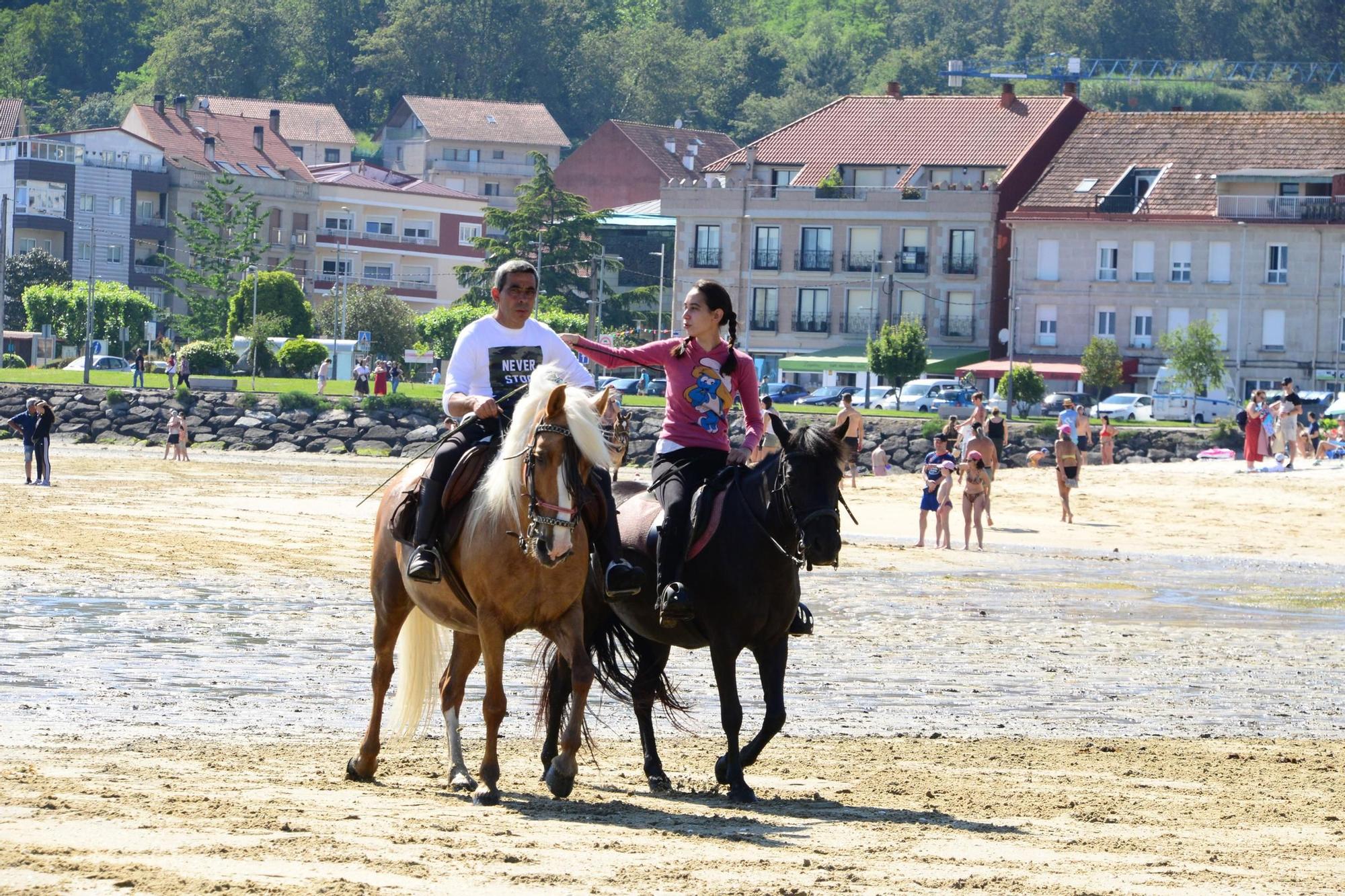 Una espectacular jornada a caballo por Moaña (I)