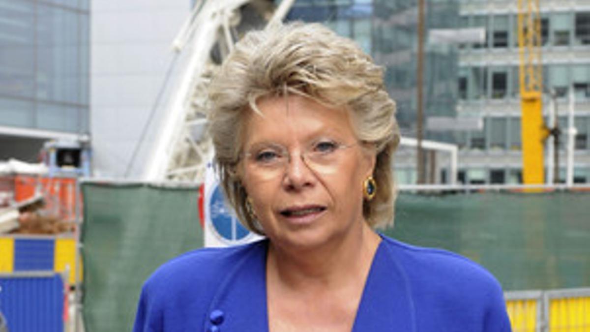 La comisaria europea de Justicia, Viviane Reding, en Bruselas, el pasado septiembre.