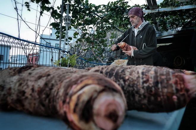 Guisado de ñames en Garachico