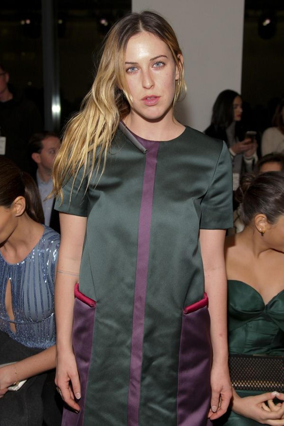 Scout Willis en el desfile de Zac Posen en la semana de la moda de Nueva York