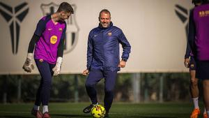 Así ha sido el entreno sin internacionales del Barça