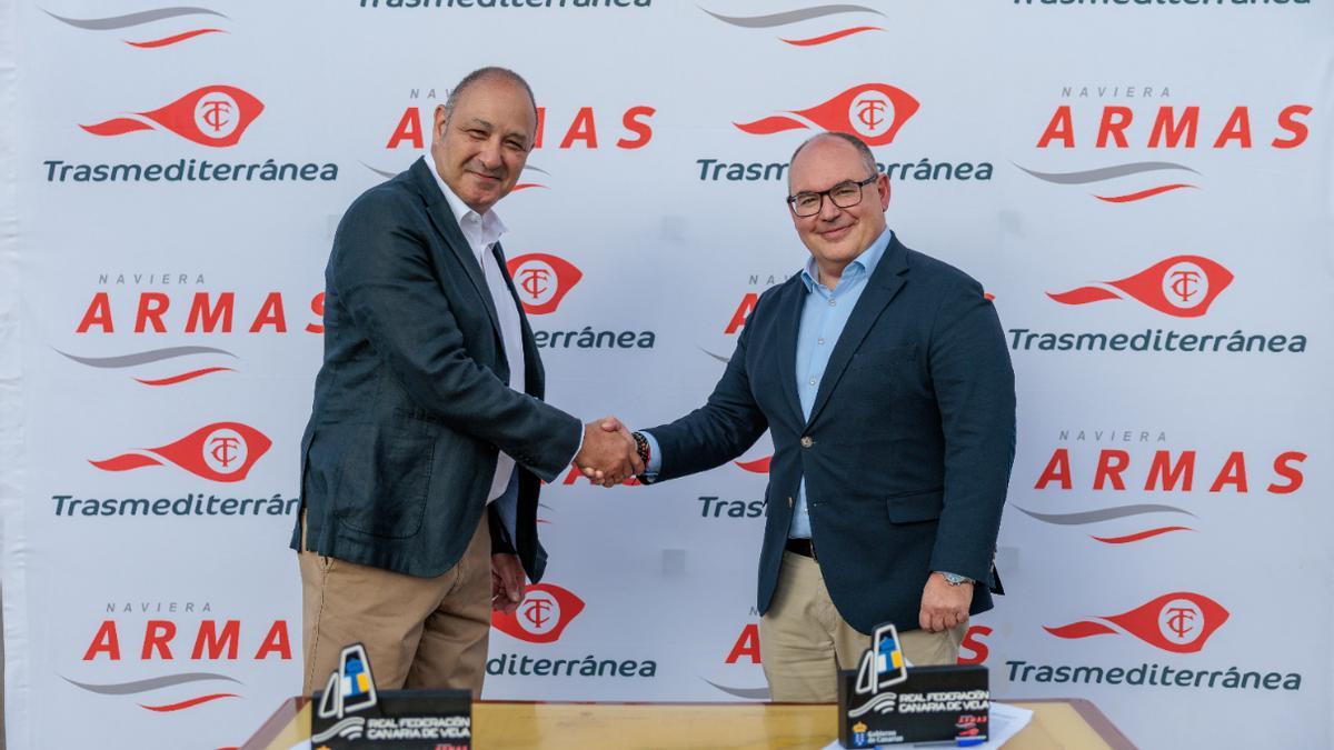 Grupo Armas Trasmediterránea, transportista oficial de la Real Federación Canaria de Vela